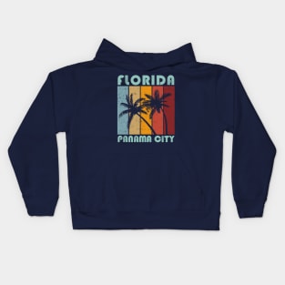 Panama City Beach Florida Graphic Vintage Kids Hoodie